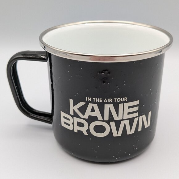 Kane Brown In the Air Tour Mug - Enamel, Black & White - NWOT - Picture 1 of 7
